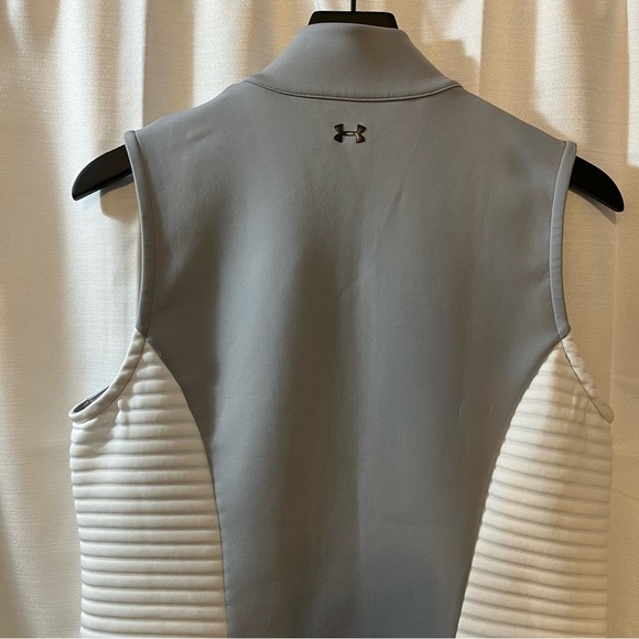 Under Armour Fitted Golf Coldgear Ribbed Zipped Vest - Size Medium - Picture 6 of 11